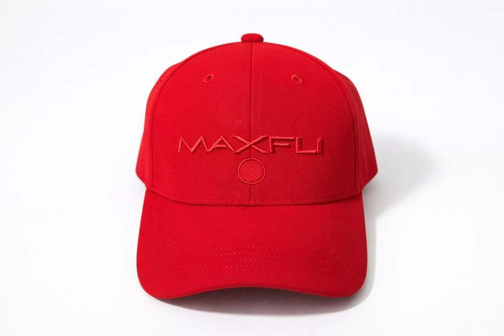 Maxfli Tour Men's Tech Cap Red 3D Logo Golf Hat Strap Back OSFM New Golf NWT